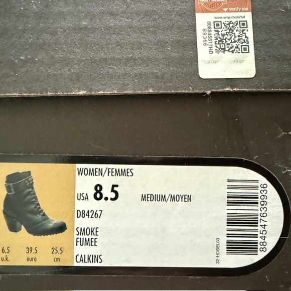 Harley Davidson Women's Leather Boots Size 8.5 M - Picture 2 of 3